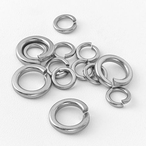 Split lock washers, 1/4 in, 304 stainless steel, 100-pack, Amazon