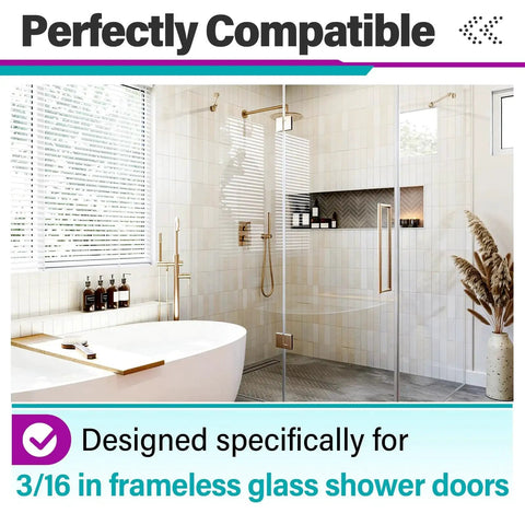 Four Pack M6145 Top Bracket Roller Assembly for 3/16 in frameless sliding glass shower doors with chrome finish