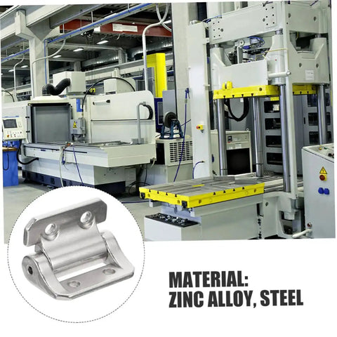 Corner Cabinet Hinge With Soft Close Function Thickened Door Hinge shown in zinc alloy steel in a manufacturing setting