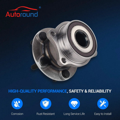 Rear Wheel Bearing And Hub Assembly Drop In Ready 5 Lug With ABS For Subaru Forester Impreza Crosstrek Legacy Outback WRX STI BRZ Toyota 86 Scion FR S 2008 Through 2021 Pair