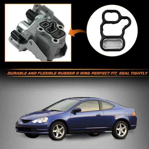 Honda VVT Solenoid Gasket And Valve Cover Set For Civic Accord CR V Element Fit And Acura RSX TSX with car and parts display