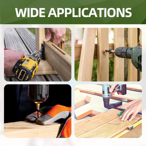 Various DIY woodworking applications using No. 10 By One And A Half Inch Modified Truss Head Wood Screws, Phillips Drive Self Tapping, Fully Threaded, Black Coated