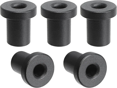 Spacer Replacement Barn Door Hardware Kit With 1-3/8 Inch Spacers And Screws And Lag Bolts, Black Set of Five