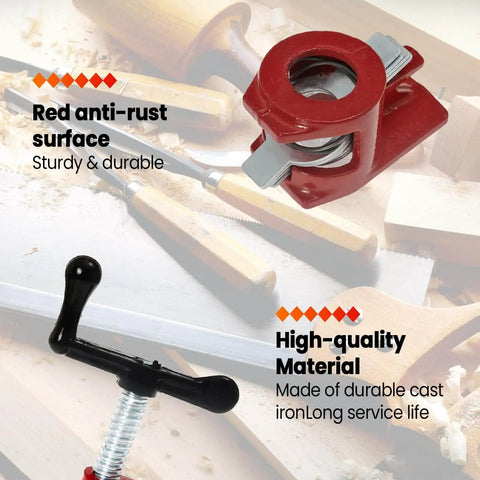 Beefy Four Pack Three Quarter Inch Pipe Clamps For Woodworking And DIY Projects Heavy Duty Cast Iron Pipe Clamp Fixtures