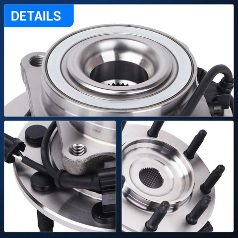 4WD Front Wheel Bearing And Hub Assembly With ABS For 1999 To 2007 Chevy Silverado Suburban 1500 Avalanche 2500 3500 HD GMC