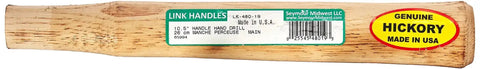 10-1/2-Inch Sledge Hammer Handle With Shock Absorbing American Hickory, clear lacquer fire finish, Made in USA label, oval eye 1-inch by 3/4-inch