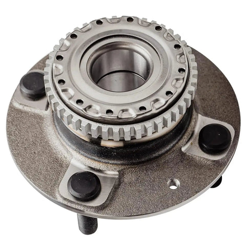 4 Pc Front And Rear Wheel Bearing Hubs Kit Fits 2001 2006 Hyundai Elantra And 2005 2009 Kia Spectra And Spectra5, close-up view