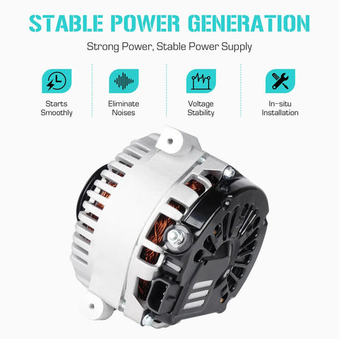 Lincoln 4.6L V8 Alternator Replacement Fits Continental Aviator Town Car Crown Victoria Grand Marquis Mountaineer Explorer 1995-2004