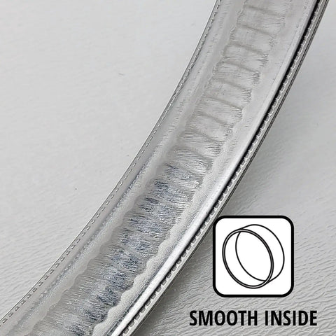 316L Stainless Steel Worm Gear Hose Clamp Pack Of 10 0.87 To 1.18 Inches non-perforated band smooth edge detail