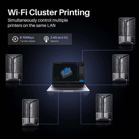 Saturn 4 Ultra 16K Resin 3D Printer Cranks Out 150 mm Per Hour, networked with Wi-Fi, multiple printers controlled via LAN