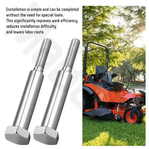 Beefy Shoulder Bolt Replacement For T GR G TG Series Lawn Tractors G2160 And Z Series Zero Turn Mowers ZD21 ZD25F ZD28 ZD28F 2 Pack K5221-72672 Compatible Heavy Duty Axial Movement Lock Preventer For Secure Bolts with lawn mower