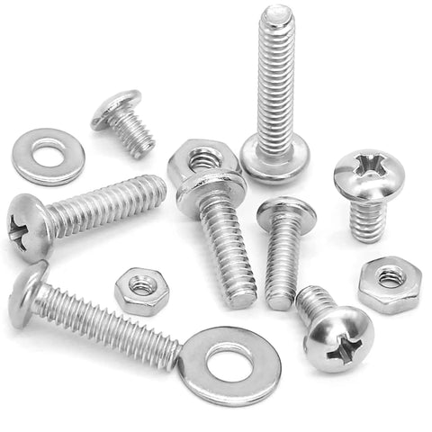 Ultimate Stainless Steel Nuts And Bolts Kit With Case For DIY Projects 700 Pieces Of Phillips Pan Head Screws, Nuts, Washers