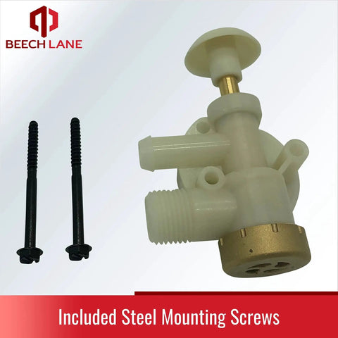 Upgraded RV Toilet Water Valve for Dometic Sealand EcoVac Vacuflush Pedal Flush Toilets Beech Lane Brass End Cap Valve