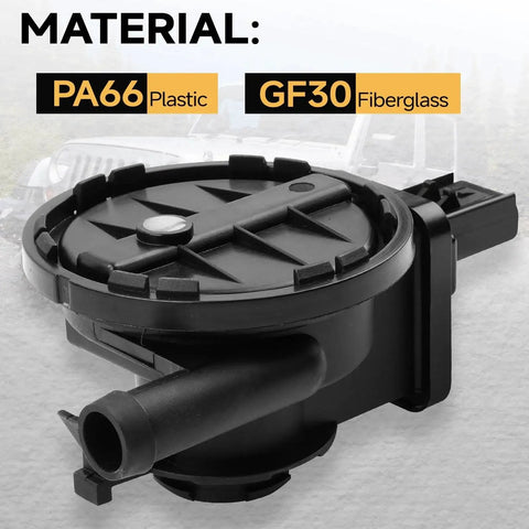 Close-up of Pro Grade Fuel Vapor Leak Detection Pump Replacement that fits Jeep Grand Cherokee Dodge Dakota Ram.