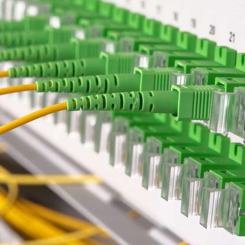 ST To SC Single Mode Fiber Optic Adapters Six Pack Simplex Cable Couplers For Network And Internet in distribution frame