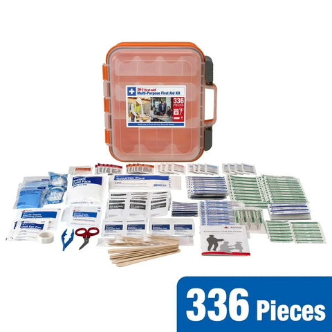 All-Purpose 100-Person Emergency First Aid Kit For Office, Home, And Car With OSHA Compliance, 336-Piece Work-Ready Safety Kit