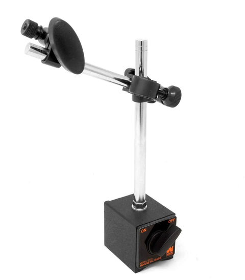Heavy Duty Adjustable Magnetic Base For Dial Indicators With Over 175 Pounds Magnetic Force Two Arm System Pivots 360 Degrees Reaches Up To 15 Inches In Height Fine Micro Adjustment Knob For Maximum Precision Measuring By WEN