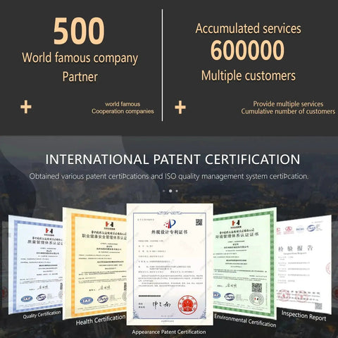 International patent certifications, ISO quality certifications, and award certificates for Cat BT40 Large Capacity CNC Tool Holder Keeper.