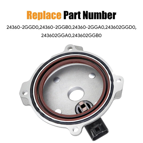 VVT Solenoid With Camshaft Sensor Plug-And-Play Replacement For Hyundai 2.0L And 2.4L Engines showing part number details