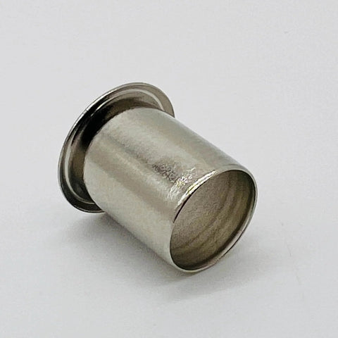 Ludwig Grommet 0.500 Inch Long Eyelet P20991 for drum hardware replacement, durable metal construction, close-up view.