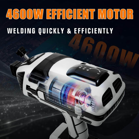 Portable Handheld Arc Welder Gun With IGBT Inverter, 110V, 120 Amp, lightweight 3.9 lb, compact 9.8 by 10 inch, five current settings