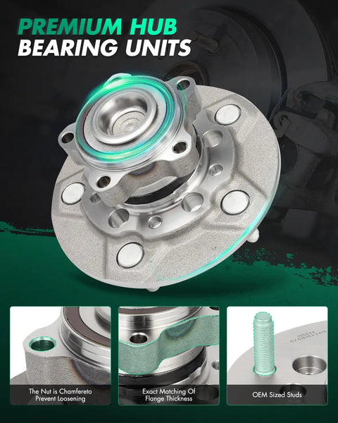 Front Wheel Bearing And Hub Assembly For Ford Transit 2015 to 2019 Front Left Right 5 Lug 515153 ABS Compatible, premium hub image