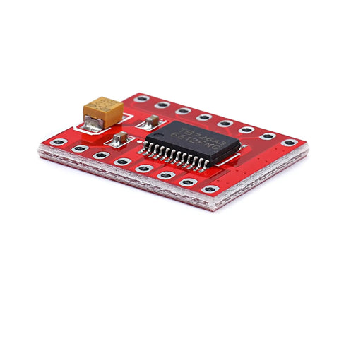 TB6612FNG Dual DC Motor Driver Module Pack Of 3 For DIY Robots And Hobby Builds H Bridge Controller on red PCB with components