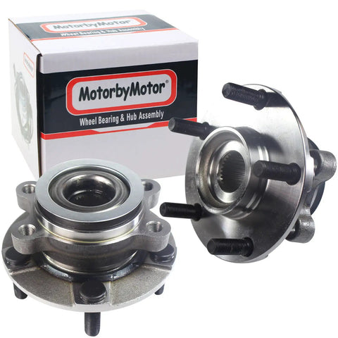 Front And Rear Wheel Bearing And Hub Assembly 5 Lug 4pc Set For 2008 2013 Nissan Rogue 4WD AWD Beefed Up Heavy Duty Replacement