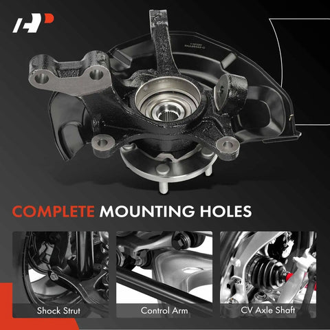 Front Right Steering Knuckle And Wheel Bearing Hub Assembly For Toyota Highlander 2004 2005 2006 2007 AWD And FWD Passenger Side