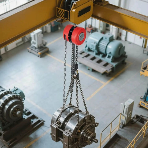 1 Ton Hand Chain Hoist With 8 Ft Lift Galvanized G70 Chain Heavy Duty Pulley Block For Garage And Warehouse lifting machine part