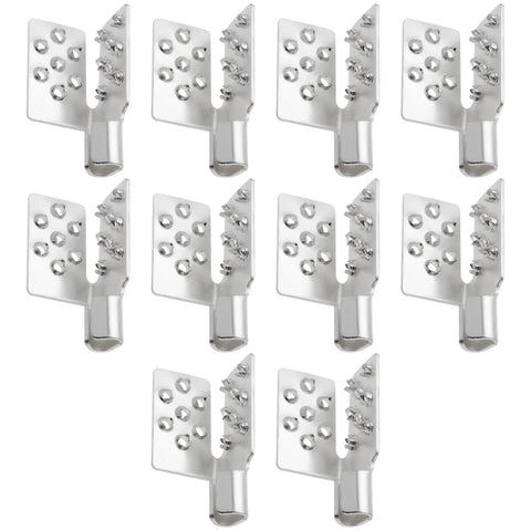 Crimp mounting clamps, 10pcs, silver metal for infrared heating foil installation