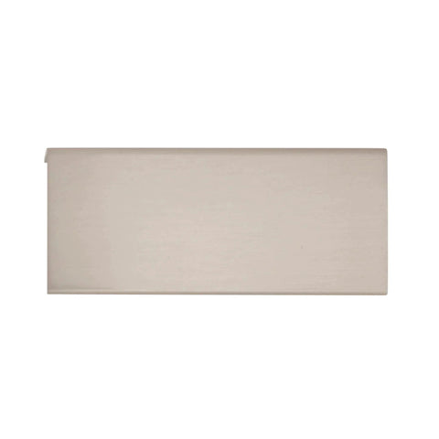 Satin Nickel Edge Pull Cabinet Handle 3 Inch Center To Center 76 Mm Contemporary Flat Panel Drawer Pull for modern kitchens