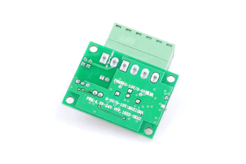 3.3V PWM To 0-10V Converter Module For PLCs And Industrial Controls with green circuit board design on white background