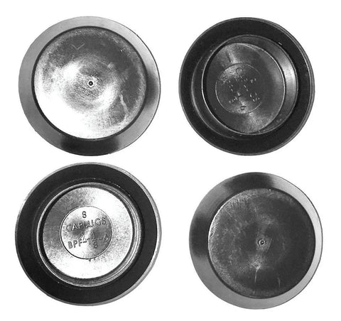 Hole Size Two And A Half Inch Flush Mount Hole Plug In Black Plastic Body For Sheet Metal With A Three Inch Head Diameter Pack