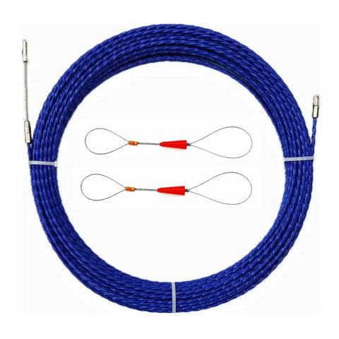 30M 100Ft Fish Tape Cable Puller Kit For Through Wall Wiring Flexible Yet Sturdy Duct Rodder With 4Mm PET Guide
