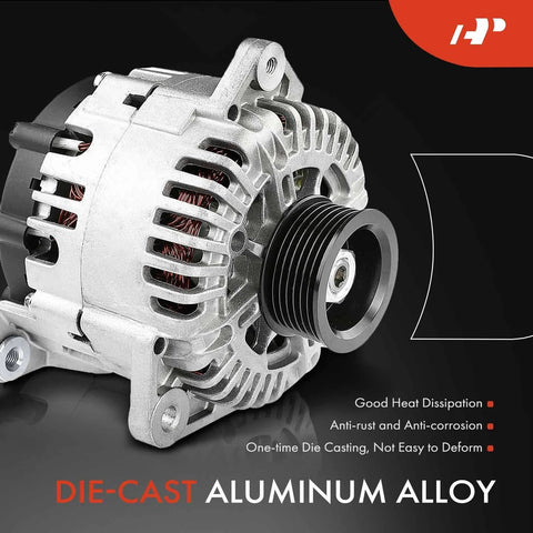 Beefed-Up 130A 12V Alternator For Nissan Frontier Armada Pathfinder Titan Xterra Suzuki Equator And Infiniti QX56 2007-2019