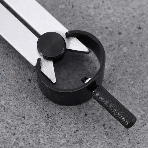 Close-up of 8 Inch Spring Caliper And Divider Set 3 Piece For Inside And Outside Measurements With Durable Steel Build And Precision Ground Jaws