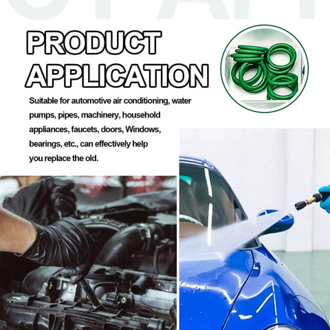 Car Air Conditioning Repair Kit With 270 O Ring Seals And 102 Valve Core Kit Plus Remover Tool For R12 R134a Refrigeration Systems Tire Valve Cores And Double Head Install Tool Separated O Ring Organizer Durable Pro Grade Auto A C Maintenance.