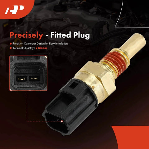 Engine Coolant Temperature Sensor 2 Pins For Ford F150 F250 Explorer Mustang Expedition E150 E250 Lincoln Navigator Aviator Mercury Grand Marquis Marauder Replacement Part A Premium with 2-pin connector