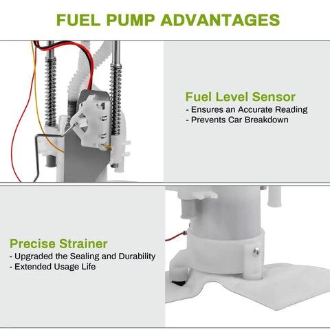 Fuel Pump Replacement For Ford Expedition V8 5.4L 2003 2004 Direct Fit High Pressure Pump Boosts Power Delivery And Fuel Economy Easy Quick Install Reliable Performance Upgrade, showing fuel level sensor and precise strainer details.