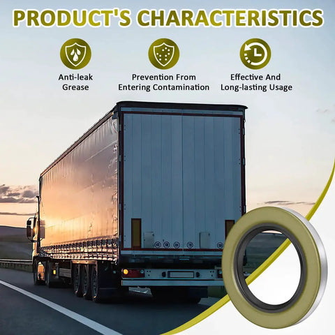 Pack Of 4 Double Lip Trailer Wheel Seals For Dexter Axle EZ Lube And Non EZ Lube Sanyasi Replaces 01003600 22333TB 010-036-00 D42 with truck and seal image