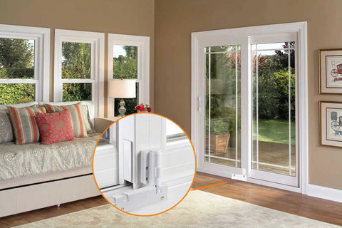 Installed Sliding Door Foot Lock Kick Lock For Patio Doors And Windows, Additional External Security For Childproofing And Home Safety
