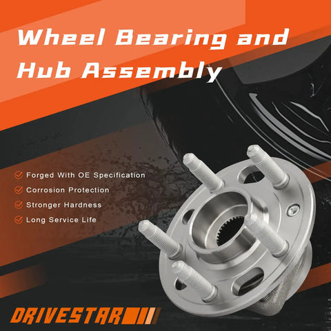 Front And Rear Wheel Hub Bearing Assembly Direct Fit For Buick Lacrosse Regal Cadillac CTS XTS Chevrolet Impala