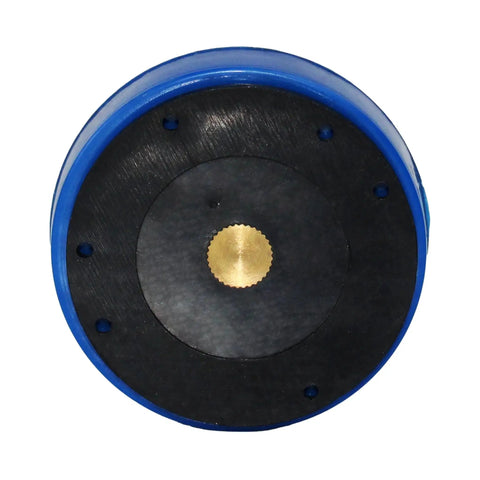 Magnetic Base Indicator Back Holder For AGD2 1 Inch Dial Indicator By HFS, Durable Blue Shell Outer Ring, black surface with holes