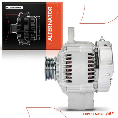 Alternator For Toyota Tacoma And T100 1994-1996 12V 60A With 5 Groove Pulley Clockwise Rotation Drop In Direct Fit Replaces 1012110530