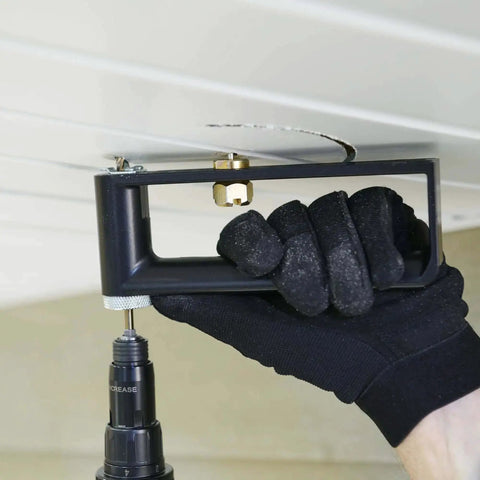 2 Inch To 12 Inch Sheet Metal Hole Cutter Accessory for 1/4 Inch or Larger Drills ideal for HVACR and Roofing Pros in use