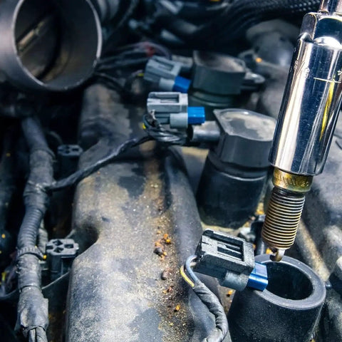 Drive converter sleeve, chrome alloy, for 1/4, 3/8, 1/2 in drives; installed in engine bay