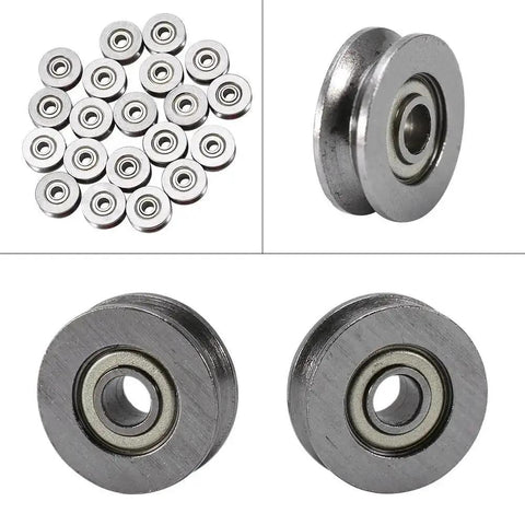 20 Pack V Groove Ball Bearings V623ZZ 3x12x4mm Double Shielded Pro Grade Mini Rail Guides for Linear Motion Systems CNC Rails