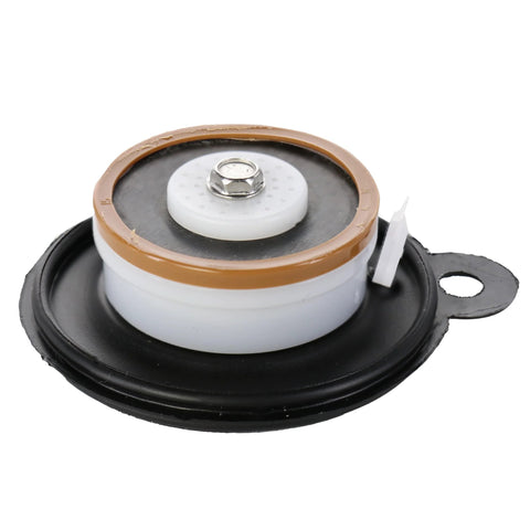 Diaphragm repair kit for Orbit 57045 100-Series; black base, white spacer, brown gasket, metal fastener.