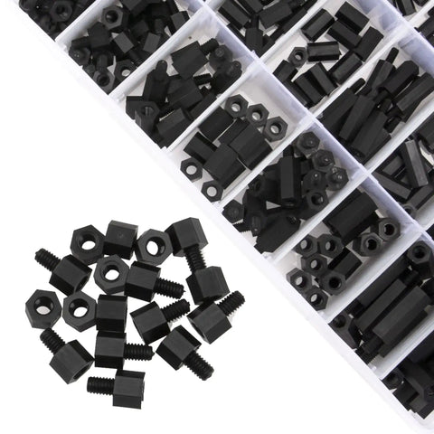 432 Piece All In One Must Have Nylon Hex Standoff Kit For PCBs And Motherboards With M2.5 M3 M4 Male And Female Spacers Screws Nuts And Threaded Pillars